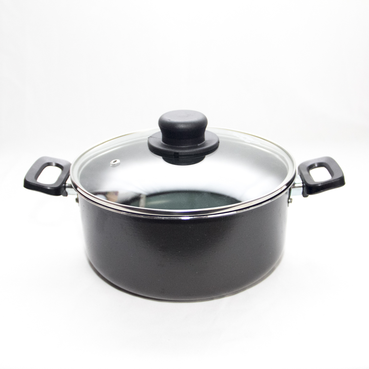 CACEROLA TEFLON ANTIADHERENTE TAPA VIDRIO N*22 GUADIX