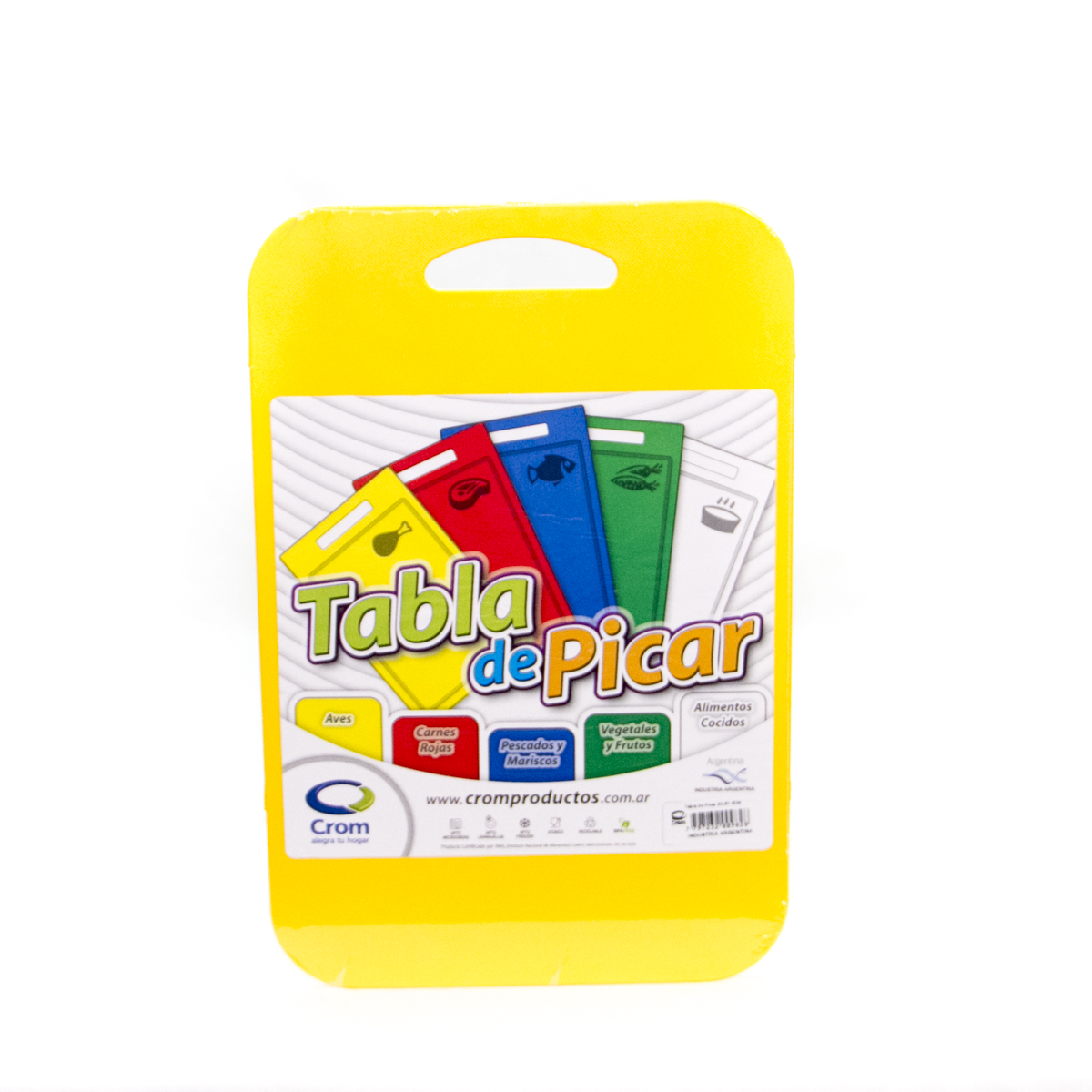 TABLA PARA PICAR PLASTICA CHICA COLORES 21CM