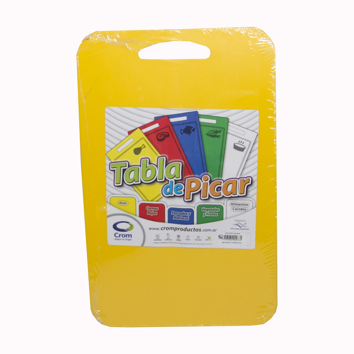 TABLA PARA PICAR PLASTICA GRANDE COLORES 40CM