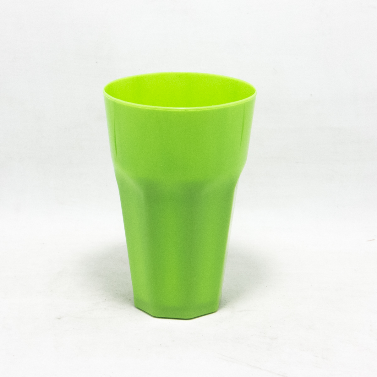 VASO PLASTICO FACETADO COLORES 330CC