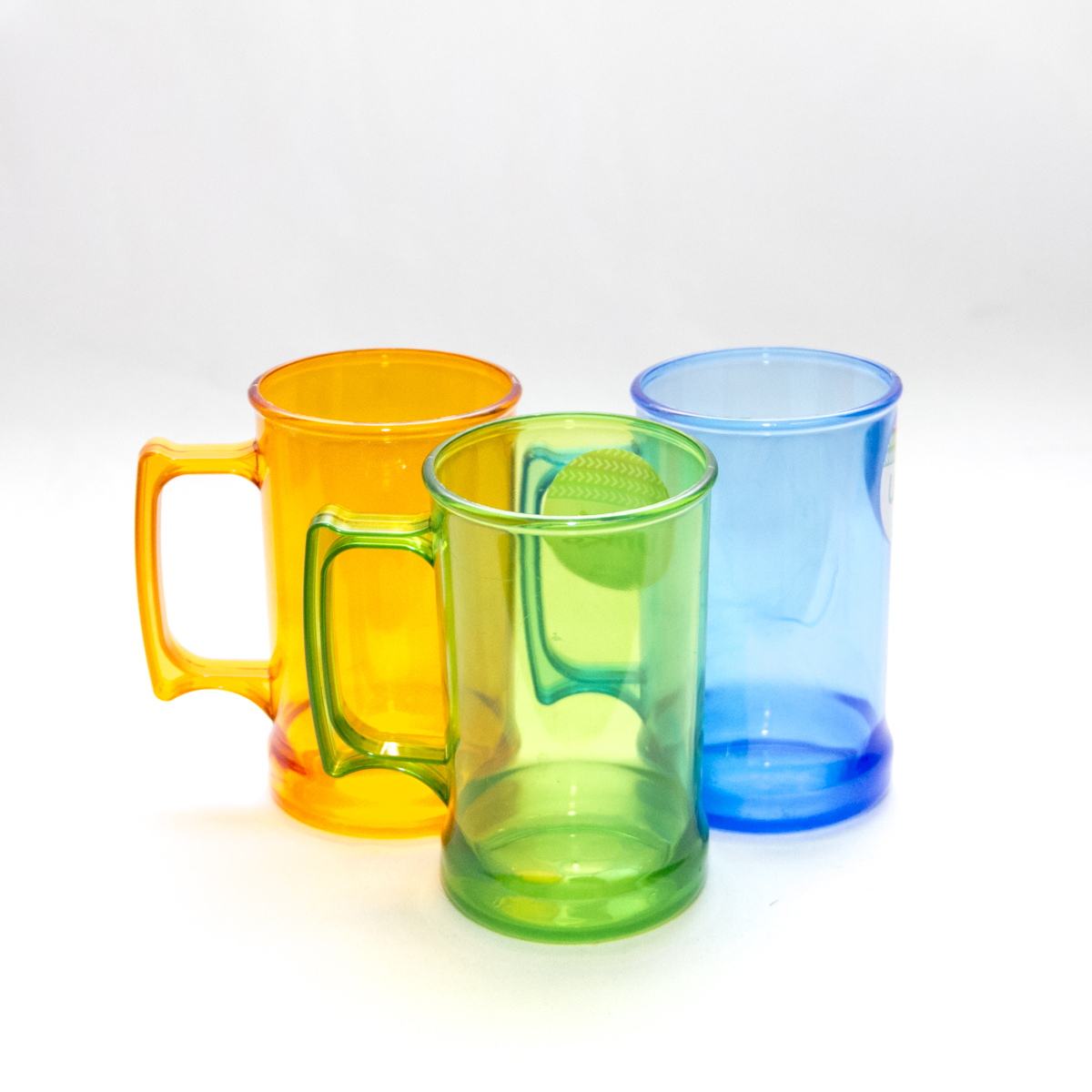 CHOPP ACRILICO CON ASA COLORES 400CC