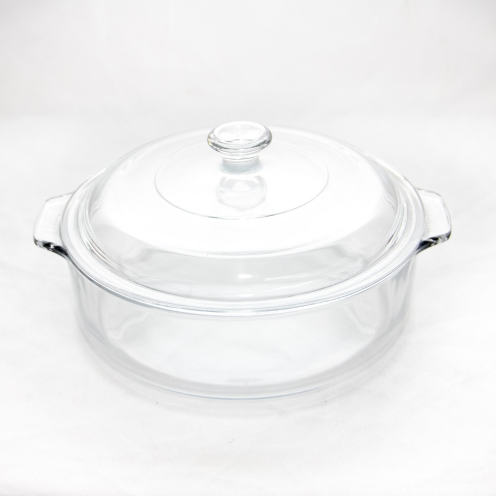 CACEROLA VIDRIO CON TAPA 1.87LTS PYROREY