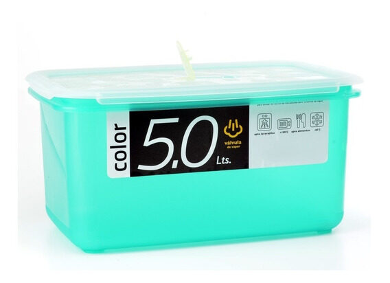 TUPPER HERMETICO PLASTICO 5LTS COLOR