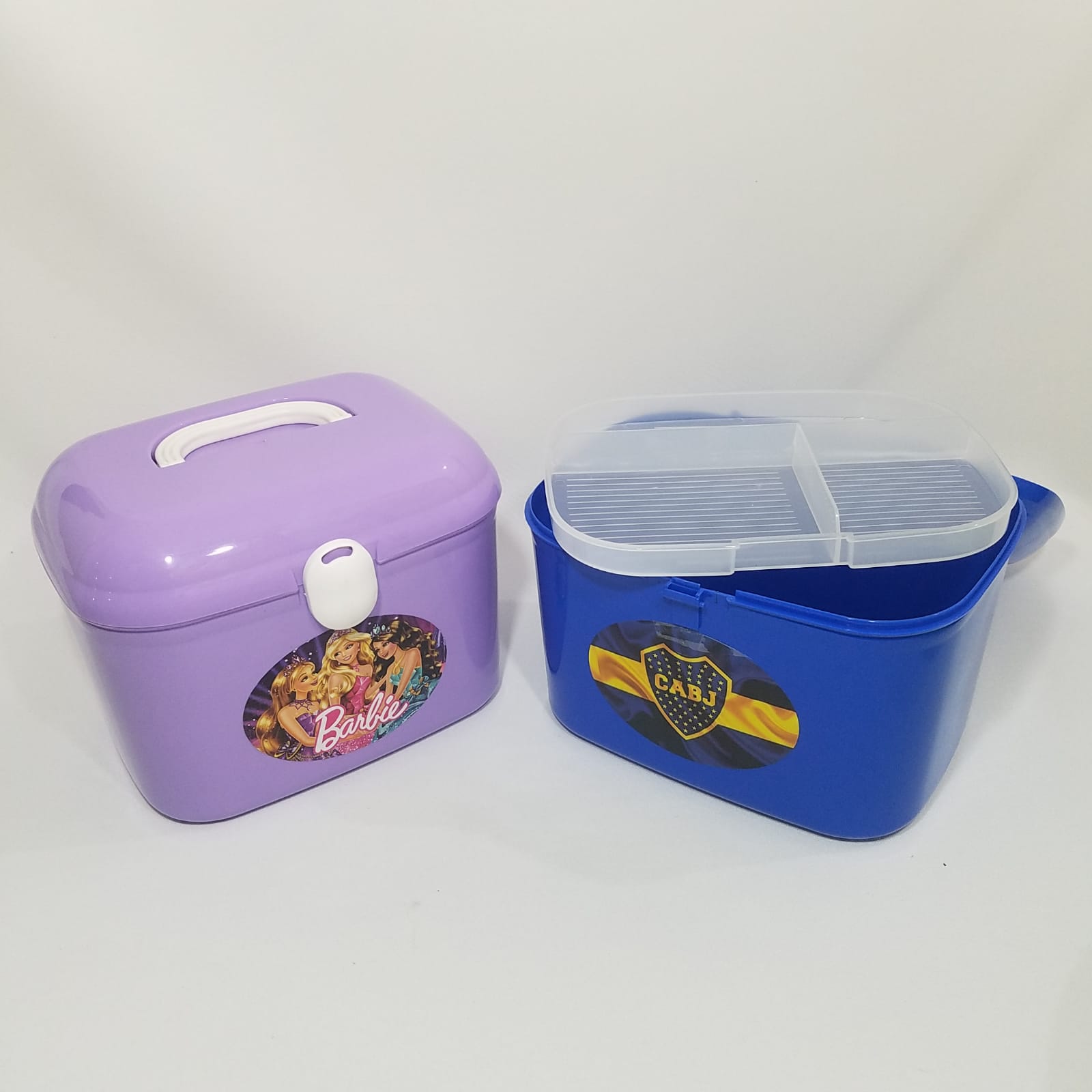 TUPPER ESTILO LUNCHERA PLASTICA CON MANIJA ESTAMPADA MEDIANA