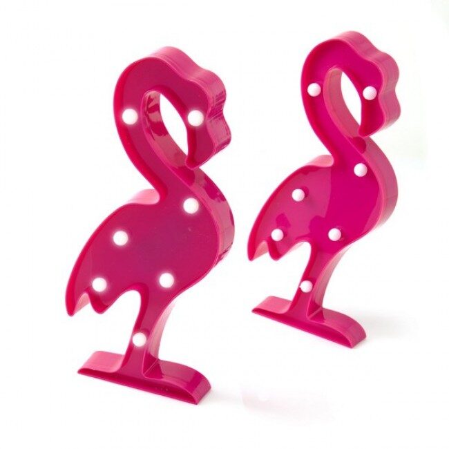 LAMPARA LED CON DISEÑO FLAMENCO A PILAS 