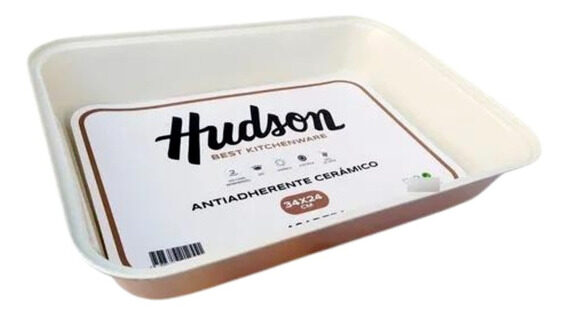 BANDEJA/ASADERA ANTIADHERENTE HUDSON COLOR COBRE 34CM 