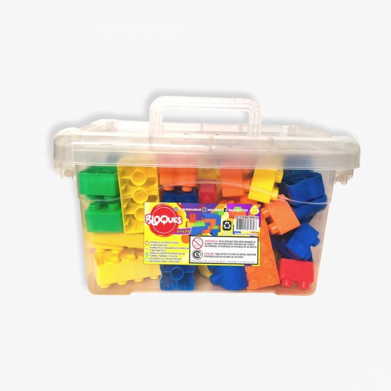 VALIJA CON LADRILLOS GRANDES DIDACTICOS X 70 PIEZAS 