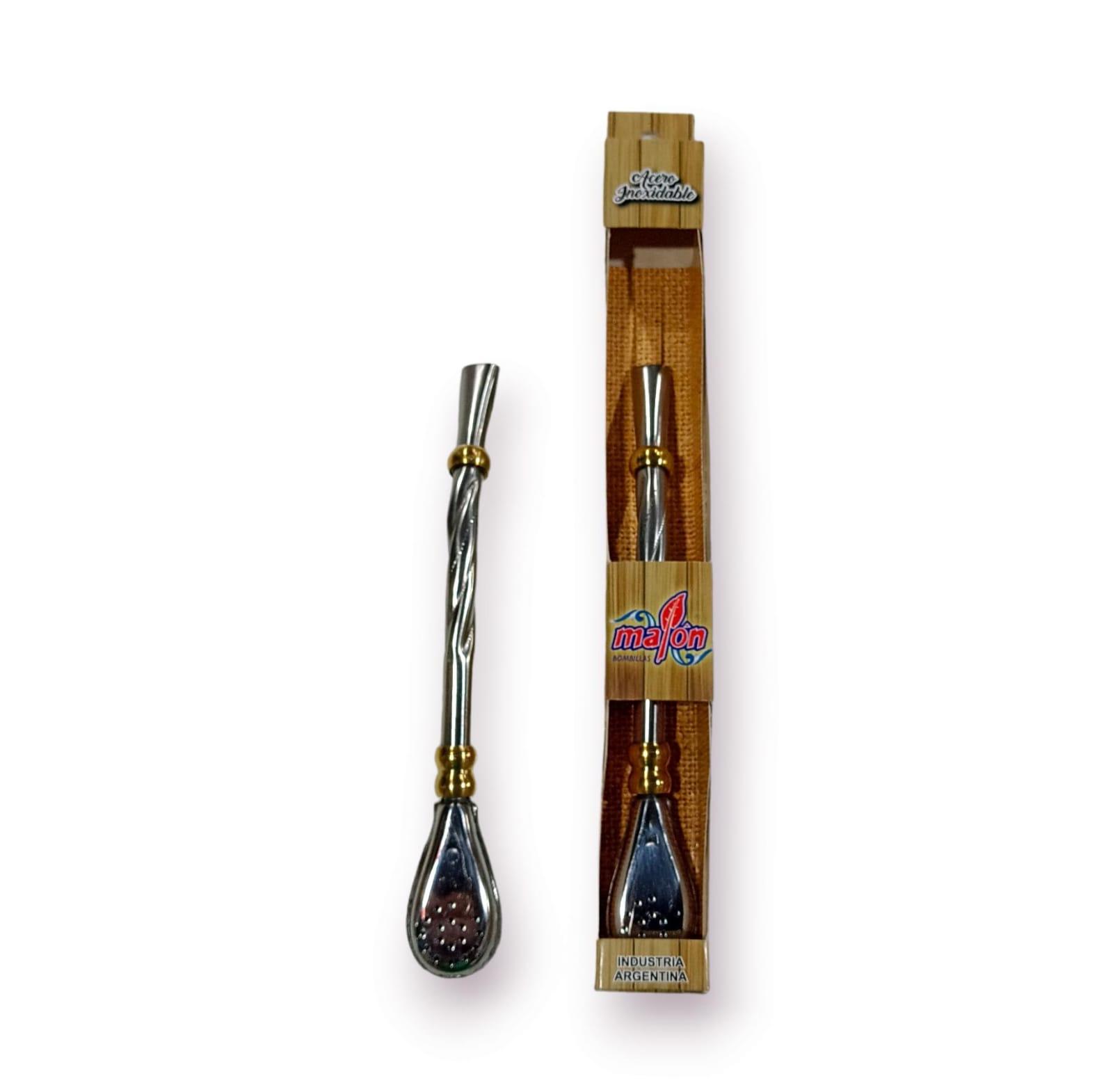 BOMBILLA ACERO INOXIDABLE EN CAJA 