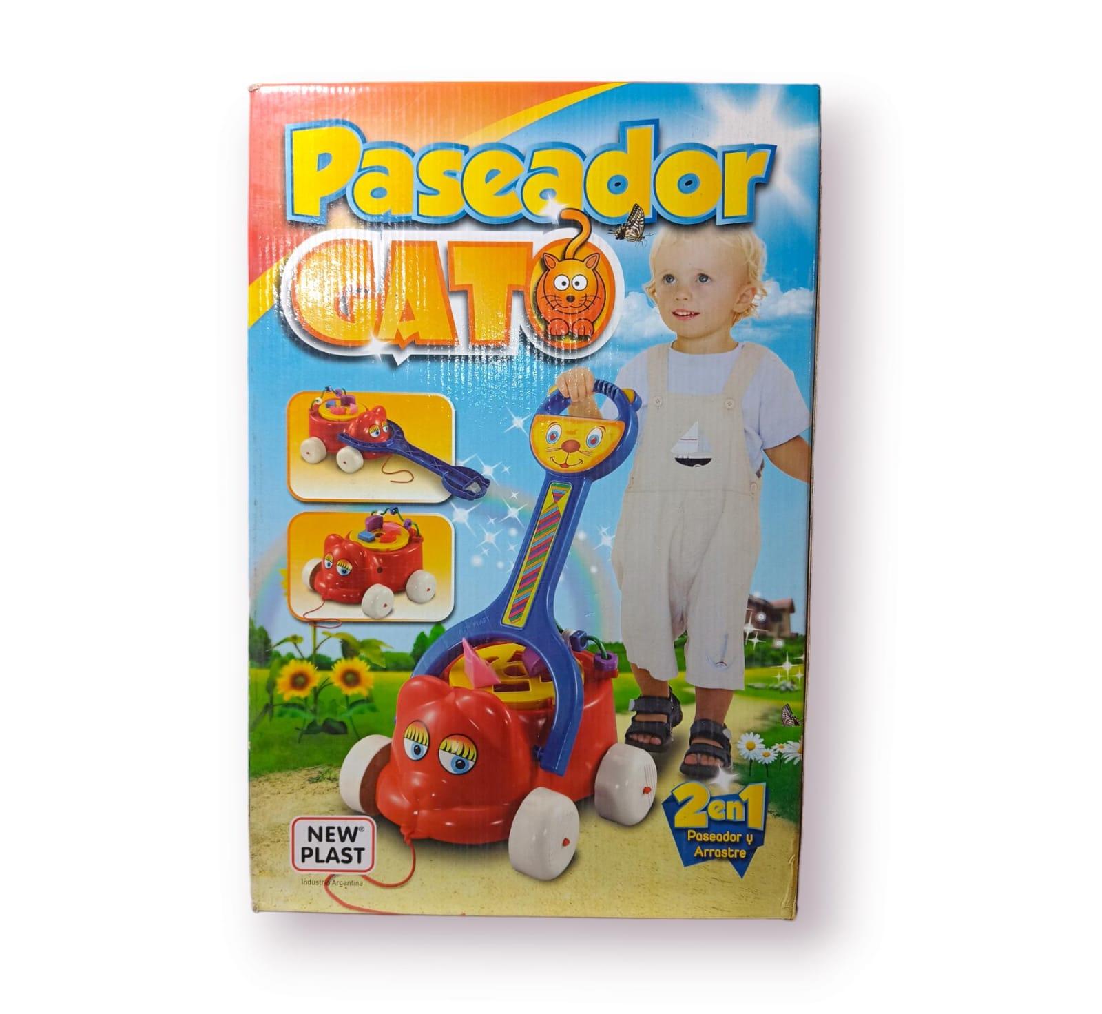 ANDADOR PASEADOR GATO CON ENCASTRES NEW PLAST
