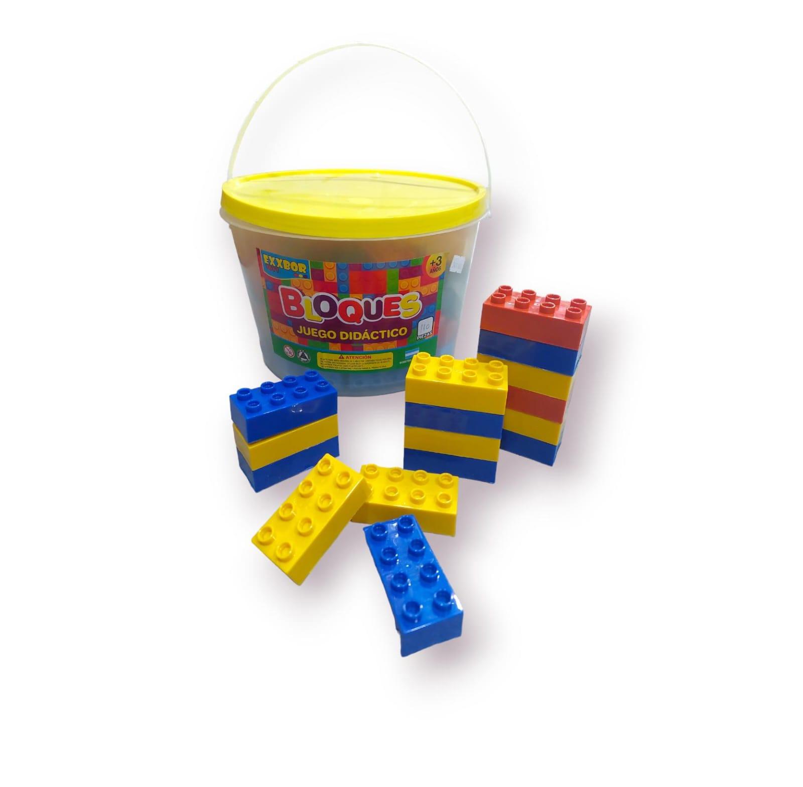 BALDE DE BLOQUES X 110 PIEZAS 