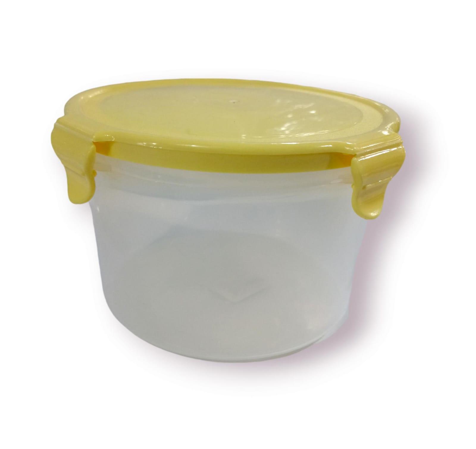 TUPPER HERMETICO REDONDO CON TRABA 15CM