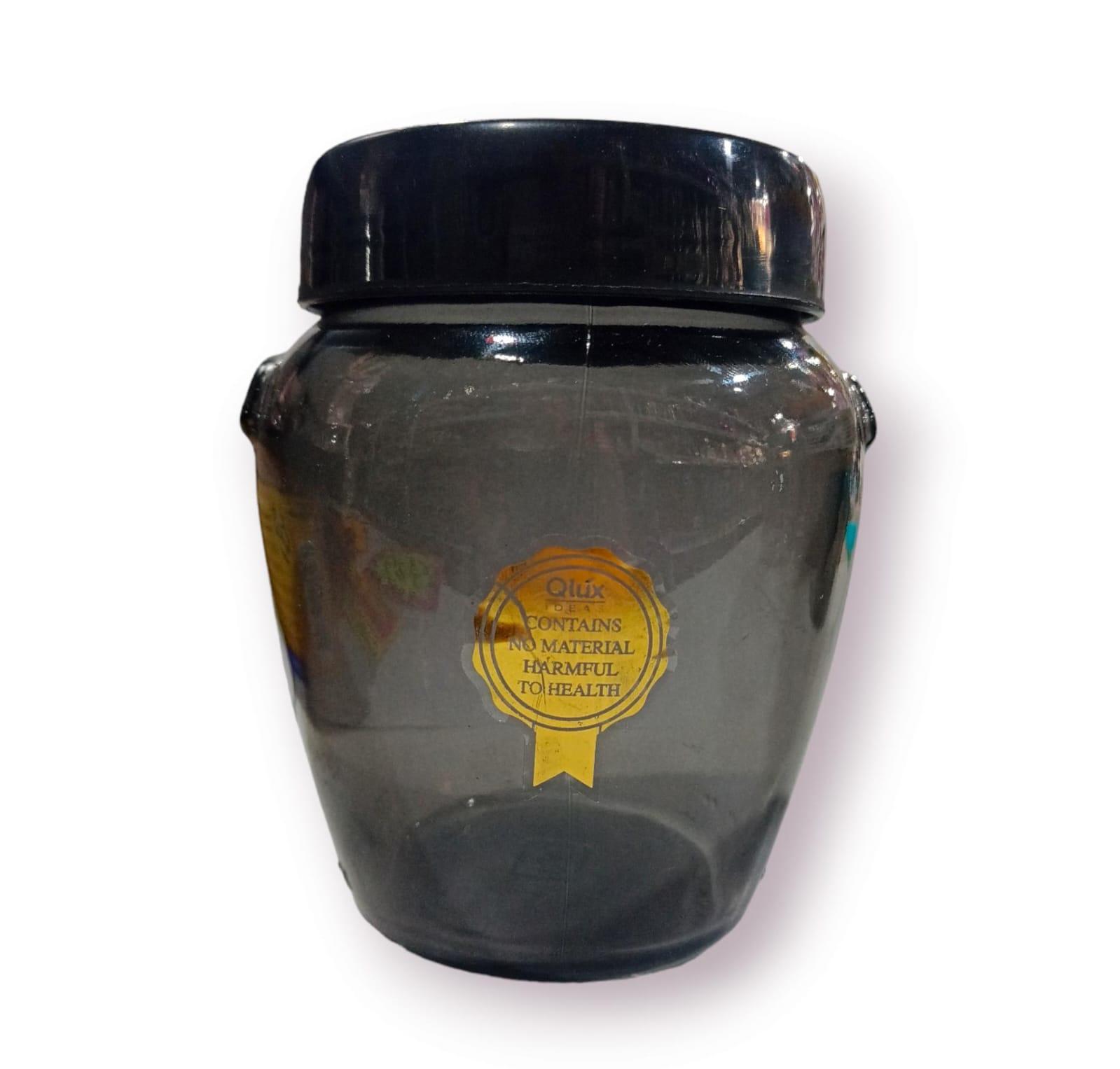FRASCO VIDRIO COLOR NEGRO FUME 580CC