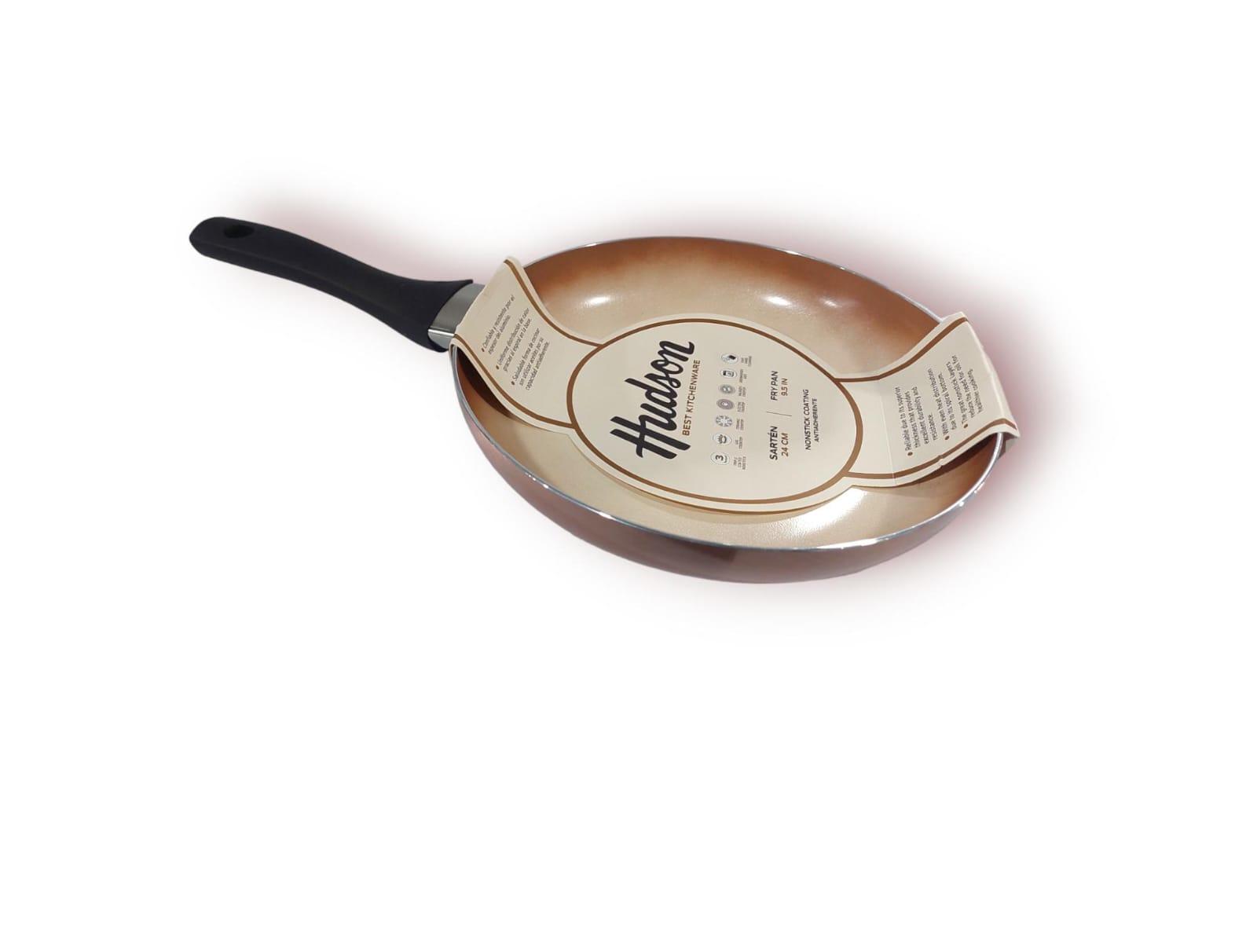 SARTEN ANTIADHERENTE CERAMICA HUDSON COLOR COBRE N*24