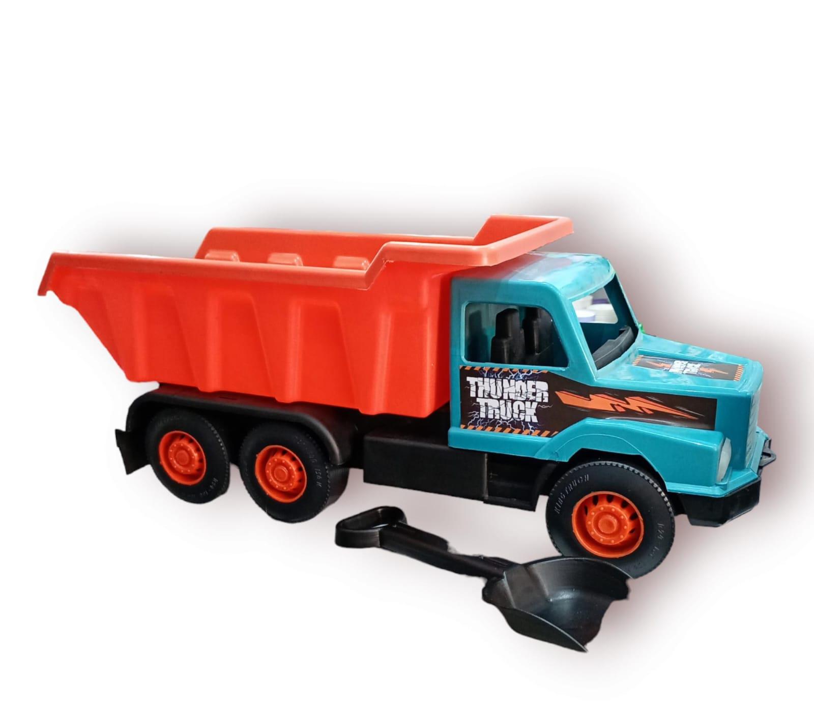 CAMION VOLCADOR GRANDE CON PALA PLASTICA 76CM