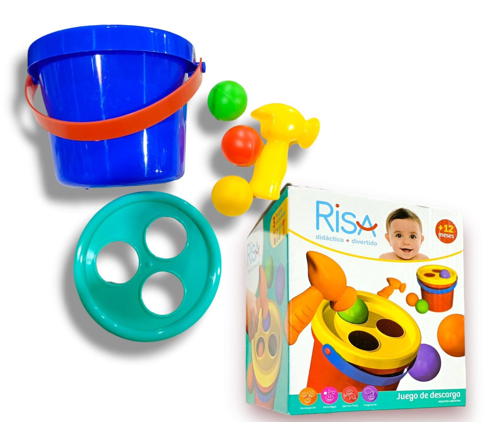 BALDE DIDACTICO+MARTILLO+3 PELOTAS EN CAJA