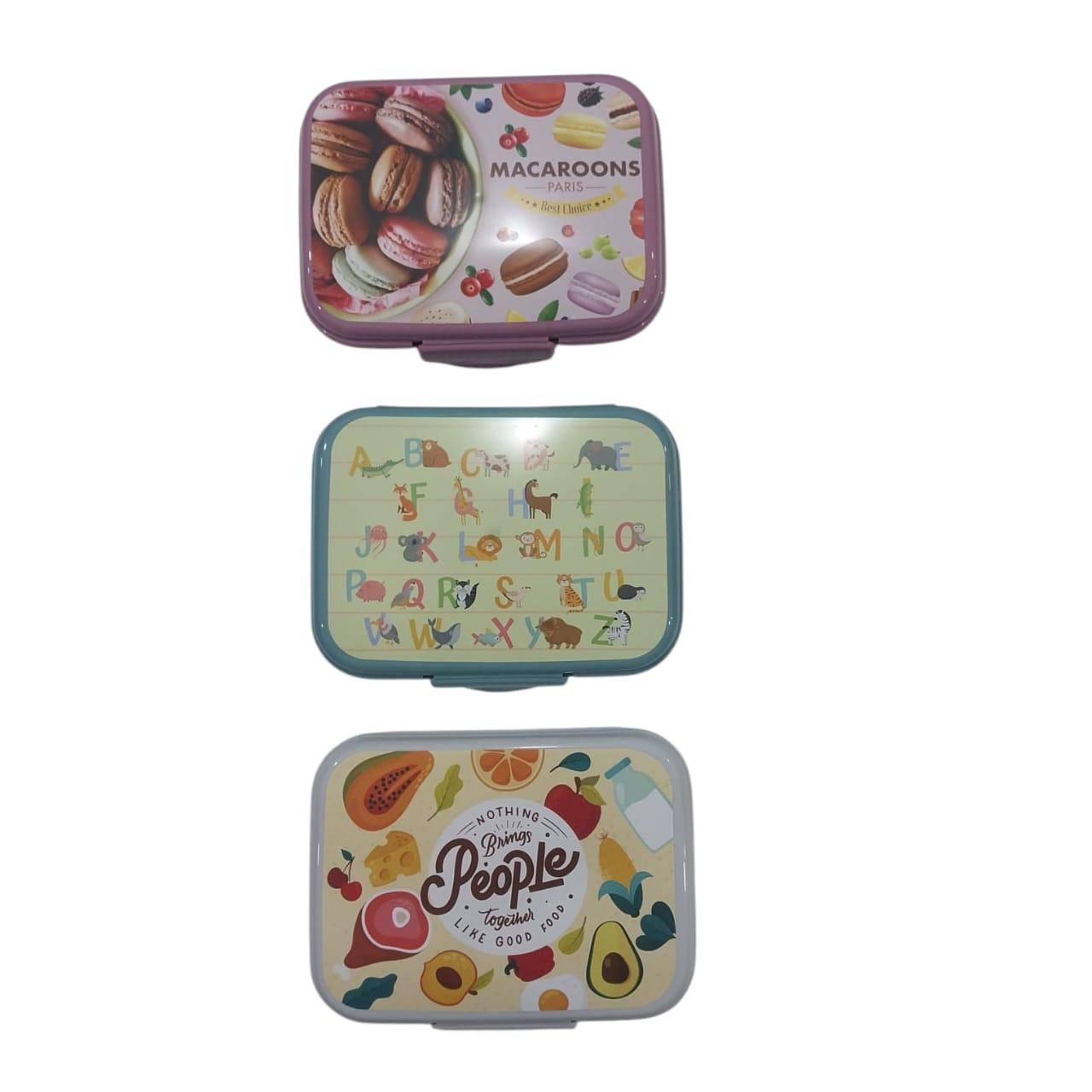 TUPPER CONTENEDOR ESTILO LUNCHERA 600ML ESTAMPADA