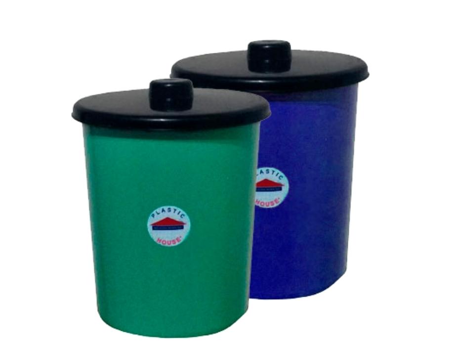 TACHO PARA RESIDUOS PLASTICO 8LTS CON TAPA 
