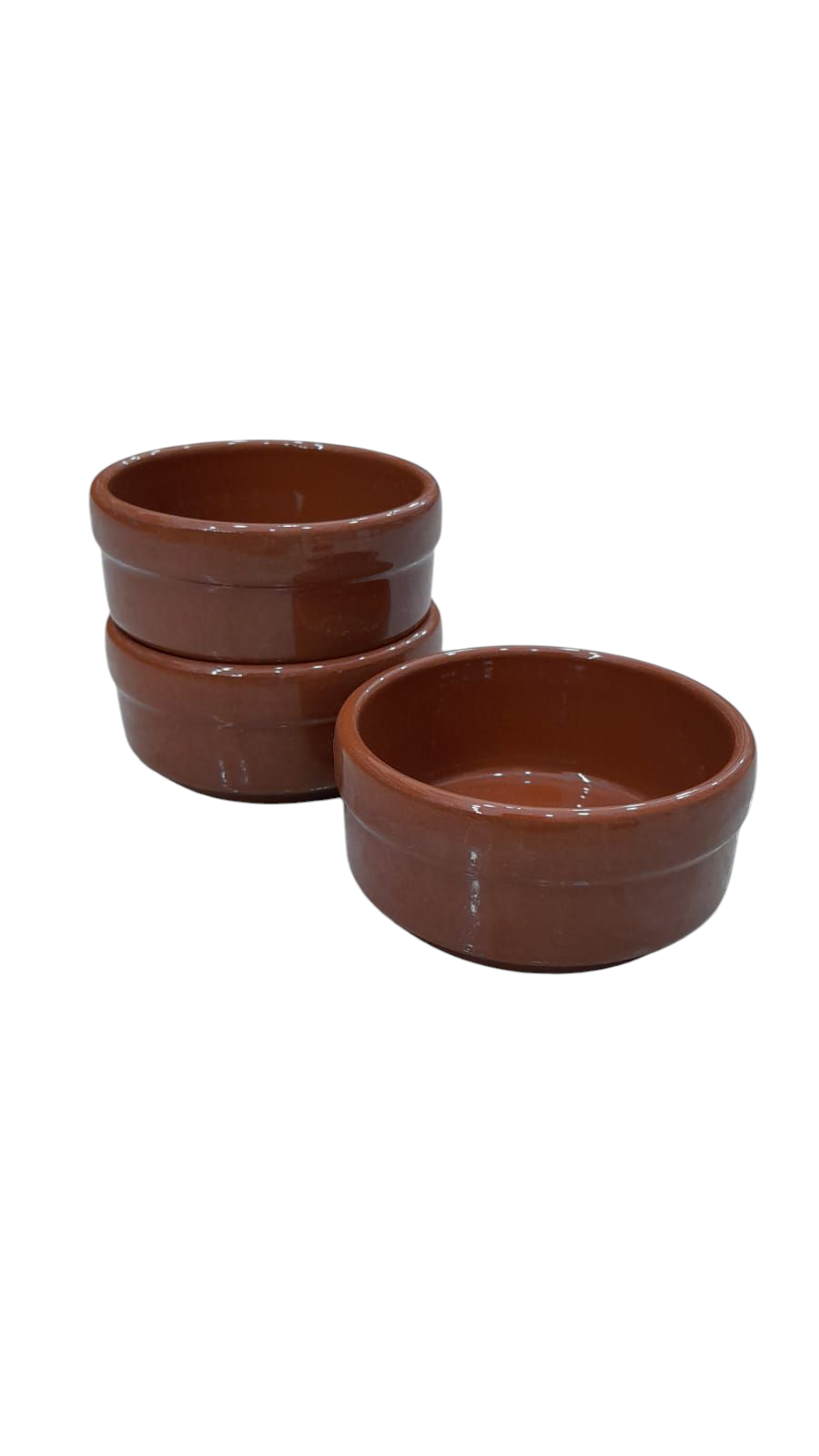 ENSALADERA/BOWL CERAMICA 17CM COLOR LADRILLO ESMALTADO