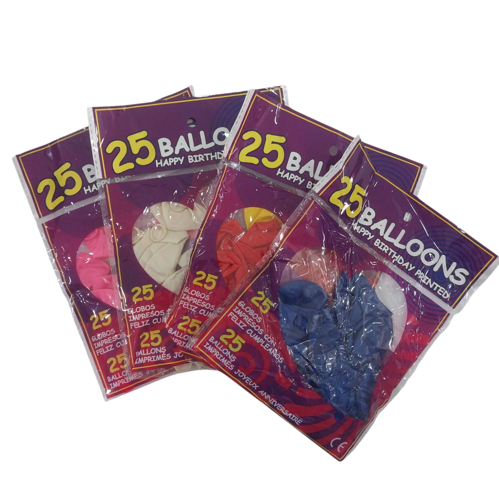GLOBOS X 25 UNIDADES COLORES EN BOLSA