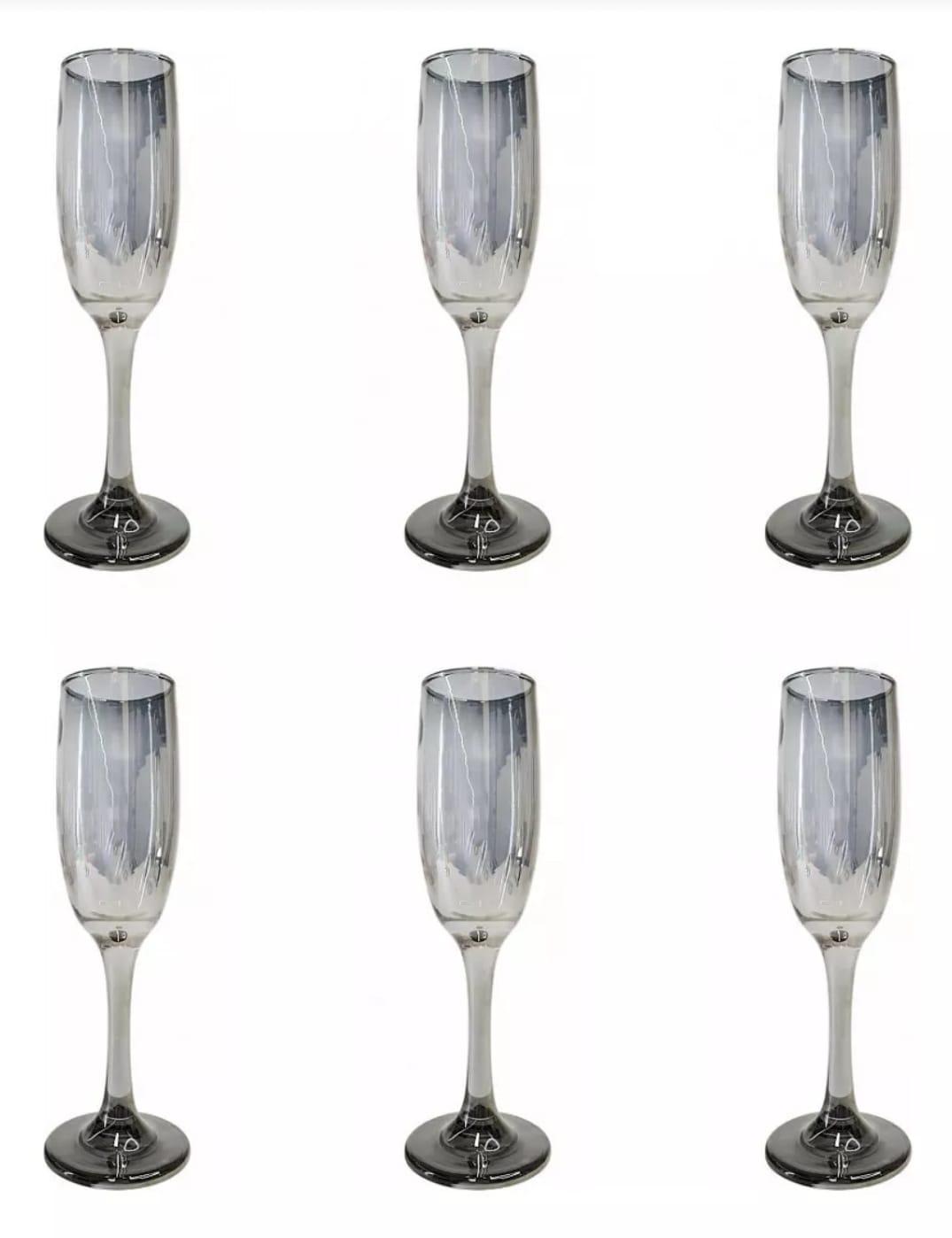 COPA VIDRIO CHAMPAGNE 200ML GRIS