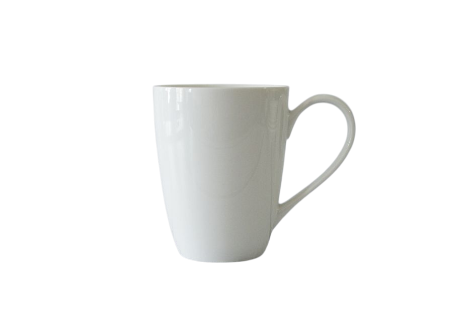 TAZA CERAMICA BLANCA 11CM LINEA RICONY 