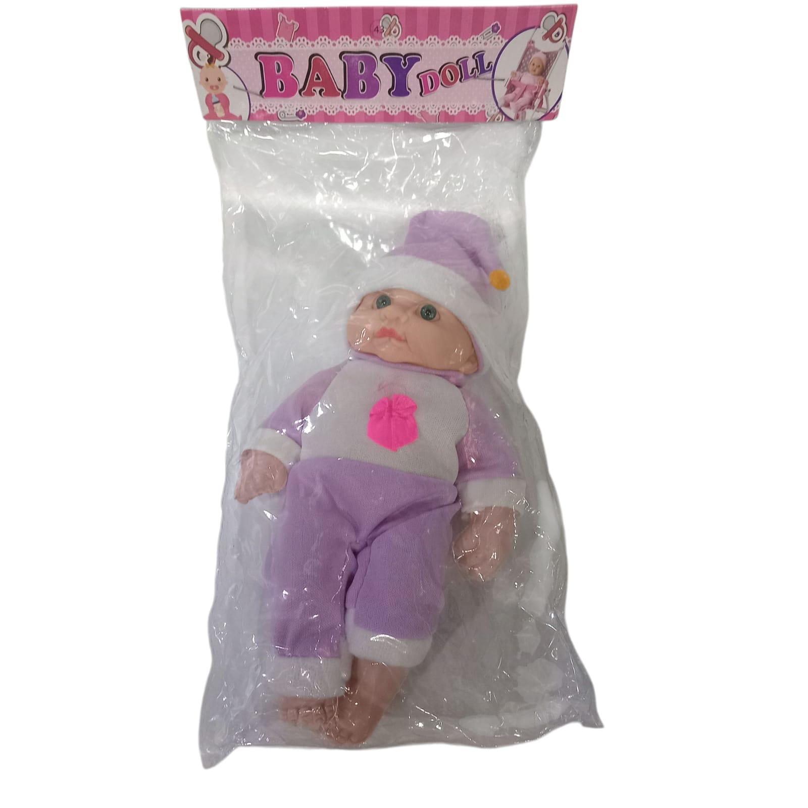 BEBE PLASTICO VESTIDO EN BOLSA