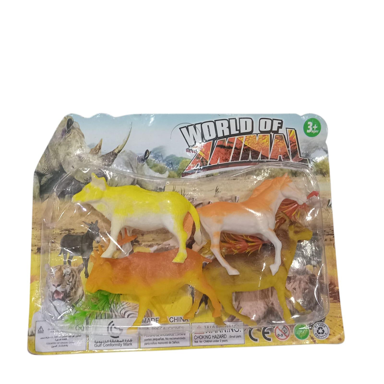 ANIMALES DE GRANJA PLASTICOS X 4 UNIDADES EN BLISTER