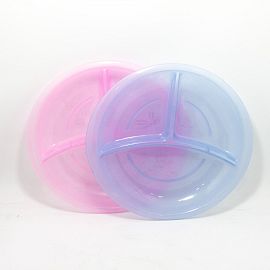 PLATO PLAYO PLASTICO INFANTIL CON 3 DIVISIONES 20CM