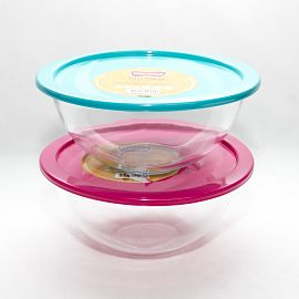 ENSALADERA/BOWL VIDRIO CON TAPA MARINEX 3LTS