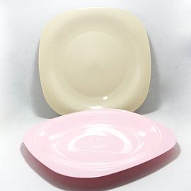 PLATO PLAYO CUADRADO PLASTICO 26CM