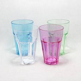 VASO ACRILICO FACETADO 330CC