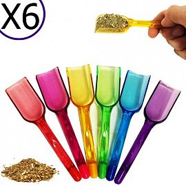 CUCHARITA DOSIFICADORA ACRILICA X 6 UNIDADES 16CM