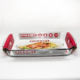 BANDEJA/FUENTE VIDRIO RECTANGULAR 3.2LTS PYROREY