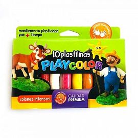 PLASTILINA x 10 UNIDADES PLAYCOLOR