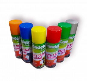 SPRAY PINTA PELO PERFUMADO VARIOS COLORES CANDELA 80GR