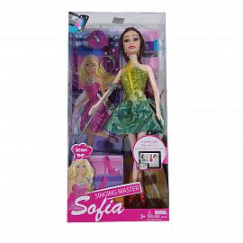 MUÑECA CANTANTE CON MICROFONO EN CAJA