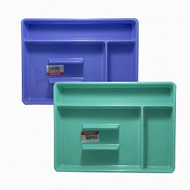 CUBIERTERO PLASTICO CON 5 COMPARTIMIENTOS