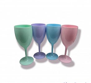 COPA PLASTICA ESTILO COPON VINO/AGUA 400CC