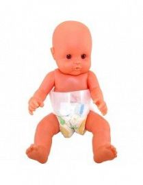BEBE PLASTISOL CON PAÑAL EN BOLSA 37CM MAR PLAST