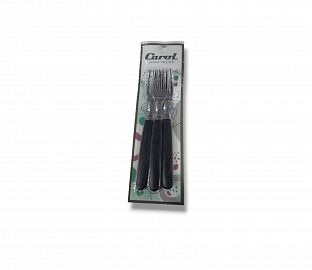 TENEDOR CAROL X 3 UNIDADES COLOR NEGRO