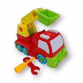 CAMION PLASTICO DESARMABLE 20CM EN BOLSA