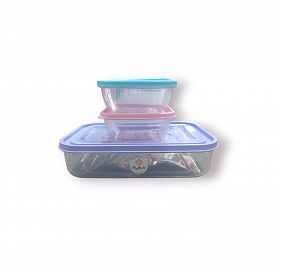 TUPPER HERMETICO SET X 3 UNIDADES PLASTICO