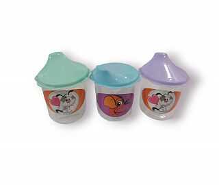 VASO CHUPITO PARA BEBE PLASTICO ESTAMPADO
