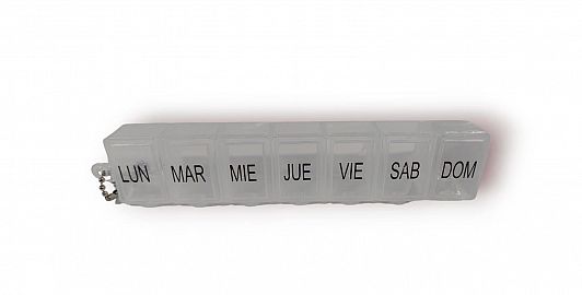 PASTILLERO SEMANAL PLASTICO 15CM