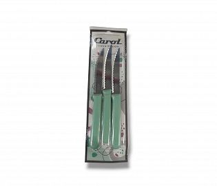 CUCHILLO CAROL X 3 UNIDADES COLOR VERDE