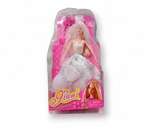 MUÑECA VESTIDA DE NOVIA ARTICULADA EN BLISTER 38CM