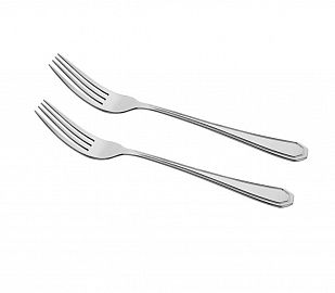 TENEDOR DE MESA X 2 UNIDADES ACERO INOXIDABLE LINEA PARIS 