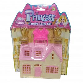 CASITA MUÑECAS PLASTICA CON ACCESORIOS